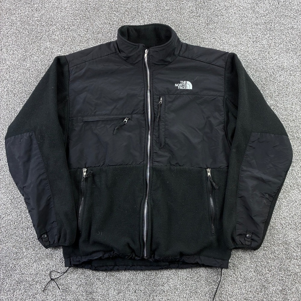 The North Face Jacket Mens Large Black Retro Denali Fleece Full Zip Pockets